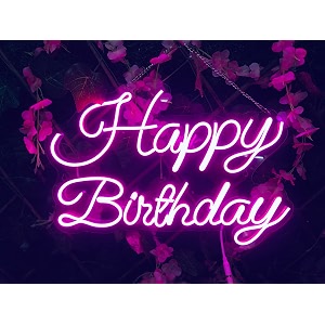 don39t judge me friendskart happy birthday neon signlights neon led light wedding birthday party home wall decor bar salon neon light signorative light for room bedroom party and bar pink