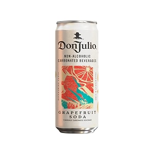 don julio grapefruit soda pack of 2 x 250 ml  tangy citrus flavoured carbonated soda  refreshing flavoured fizzy drink