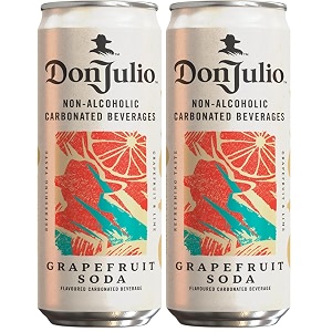 don julio grapefruit soda pack of 8 x 250 ml  tangy citrus flavoured carbonated soda  refreshing flavoured fizzy drink