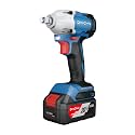 DongCheng Cordless Brushless Impact Wrench | 20V | 298 N·m Max Torque | 1/2" [12.7 mm] Square Drive | 2-Speed Control | with 2 x 4.0Ah Battery | 1 x Charger | DCPB298 | Can Open Nuts Upto 28 mm |
