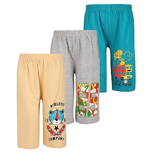 dongli Boys Fabulous Printed CapriPack of 3