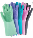 Donizard Magic Silicon Gloves With Scrubber- for