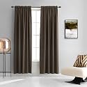 DONREN 2 Panels 84 inch Length Chocolate