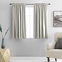 DONREN 45 Inch Curtains Light Gray Blackout