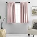 DONREN 48 Inch Length Blush Pink Curtains