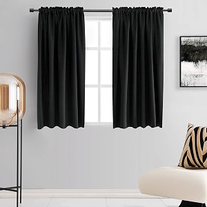 DONREN 48 Inch Length Short Curtains for
