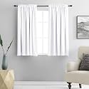 DONREN 54 Inch Length Aqua Blackout Curtains