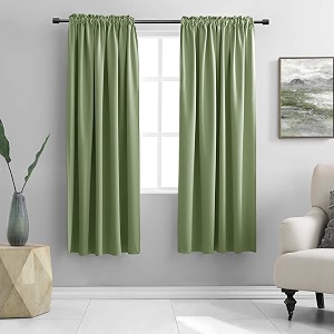 DONREN 72 Inches Long Sage Green Blackout