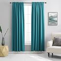 DONREN 84 Inch Teal Blackout Curtains for