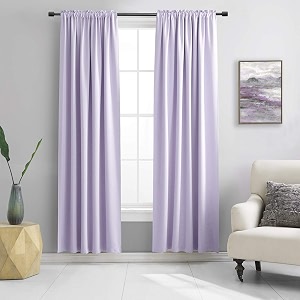 DONREN 84 Inches Long 2 Panels Lavender