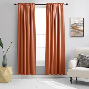 DONREN 90 Inches Long Blackout Curtains for