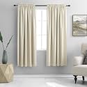 DONREN Beige Blackout Curtains for Bedroom -