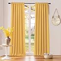DONREN Blackout Curtain Panels for Bedroom Rod