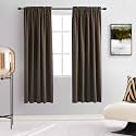 DONREN Blackout Rod Pocket Curtain Panels -