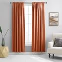 DONREN Burnt Orange Ochre Blackout Curtains for