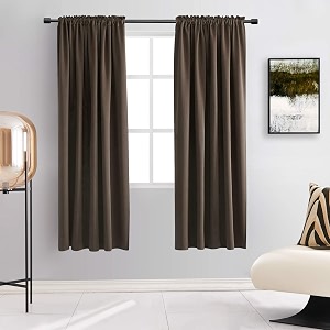 DONREN Coffee Blackout Curtains for Cafe -