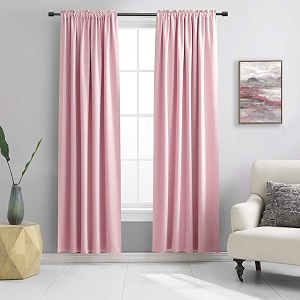 DONREN Emerald Green Room Darkening Curtain Panels