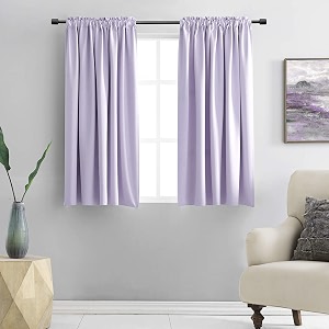 DONREN Lavender Purple Blackout Curtain Panels for