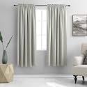 DONREN Light Gray Blackout Curtains Panels Room