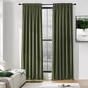DONREN Olive Green Curtains 96 Inch Length