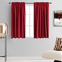 DONREN Red Blackout Curtains Thermal Insulated Room