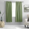 DONREN Sage Green Blackout Curtain Panels for
