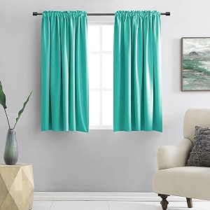 DONREN Turquoise Blackout Curtains - Room Darkening