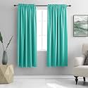 DONREN Turquoise Blackout Curtains - Room Darkening