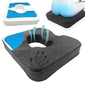 Donut Pillow for Tailbone Pain&Hemorrhoid,Wheelchair Seat Cushion for Tailbone Pain Relief,Gel Cushions for Pressure Relief,Memory Foam Pad for Office Chair,Stands& Stadium Seat Cushion(Gray)