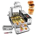 Donuts Making Machine Frying Mini Donuts Maker Adjustable Thickness Stainless Steel 5.5L Hopper 1750 Unit/h Donut Maker With Intelligent Control Panel(220V)