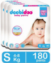 Doobidoo Premium baby diaper pants Cushiony Cotton. 12 hrs absorption. Rash free Pant Diapers - S