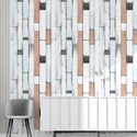doodad 100 cm x 45 cm Waterproof Architecture Vinyl Wallpaper (Blue)