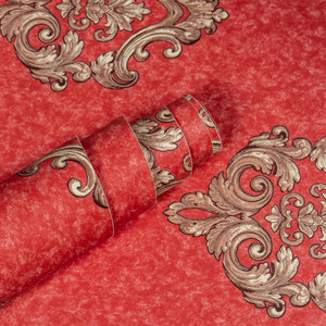 doodad 1000 cm x 45 cm waterproof decorative vinyl wallpaper red