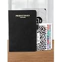 DOODLE A5 Productivity Planner Kit Undated Hard Bound|288 Pages|12 Monthly+Pocket Meal Planner+Stickers+Motivational Quote Cards+Tear Away Bookmarks|Activity Pages, Notes Pages [Productivity Pro-Grey]