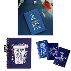doodle adventures of the mind notebook diary - 200 pages a5 amp morning glory a5 size notebook 80gsm amp beyond the stars soft bound set of 3 notebook 160 ruled pages
