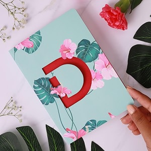 doodle initial d lasercut diary soft bound notebook b6 669 x 472 x 05 inches 192 pages 80 gsm gift for girls