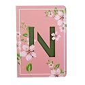DOODLE Initial N Lasercut Soft Bound Diary (6.69 X 4.72 X 0.5-inches, 80 GSM, 192 Pages) Notebook for Girls