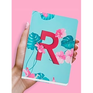 doodle - initial r lasercut soft bound diary 669 x 472 80 gsm 192 pages notebook for girls