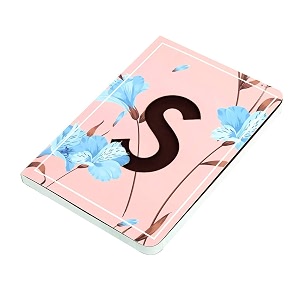 doodle initial s premium soft bound notebook diary for girls and women b6192 theme based ruled pages 80 gsm floral design