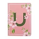 DOODLE Initial U Lasercut Diary Notebook, B6 (6.69 X 4.72 X 0.5 Inches), 192 Pages, 80 GSM, Gift for Girls
