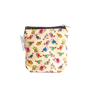 doodle monk - auto mini pouches  purse for girlswomen  mini wallet for coin cards cash