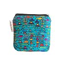 DOODLE MONK Car Mini Pouches | Canvas Wallet for Girls and Women | Cute Car Design for Coins | Cards and Cash, Small Purse for Daily Use, Travel, Office &amp; Gifting