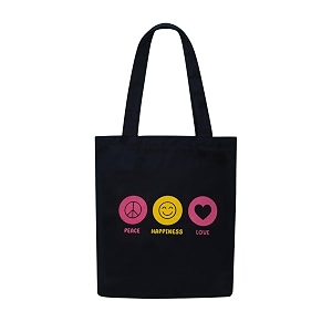 doodle premium canvas tote bag for women with zip and inner pocket for shopping office travel and daily use