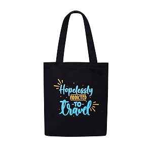 doodle premium canvas tote bag for women with zip and inner pocket for shopping office travel and daily use