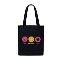 DOODLE Premium Canvas Tote Bag for Women with Zip and Inner Pocket for Shopping, Office, Travel and Daily Use