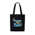 DOODLE Premium Canvas Tote Bag for Women with Zip and Inner Pocket for Shopping, Office, Travel and Daily Use