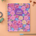 Doodle Ultimate Premium Undated Spiral Hard Bound Study Planner | B5 Planner | Goal-Setting Academic Study Organizer with Exam Prep and Progress Tracking - 240 Pages (Floral Flutter)