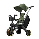 Doona Liki Trike S3, Desert Green - 5-in-1 Compact, Foldable Tricycle - Suitable for Toddlers 10 to 36 Months