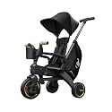 Doona Liki Trike S5, Nitro Black - 5-in-1 Compact, Foldable Tricycle - Suitable for Toddlers 10 to 36 Months
