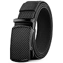 DOOPAI Elastic Golf Belts for Men, 2 Pack Nylon Ratchet Belt, Trim to Fit